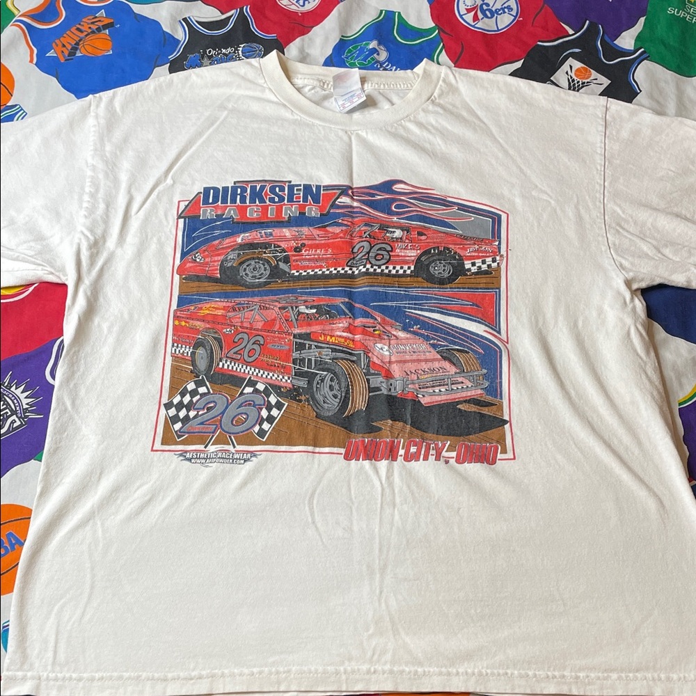 Vintage Dirt Track Racing Double Sided Shirt